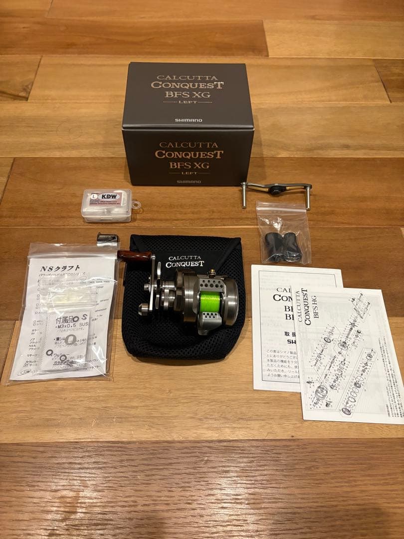 で*け様 極美品 シマノ カルカッタコンクエストBFS XG LEFT カスタム
