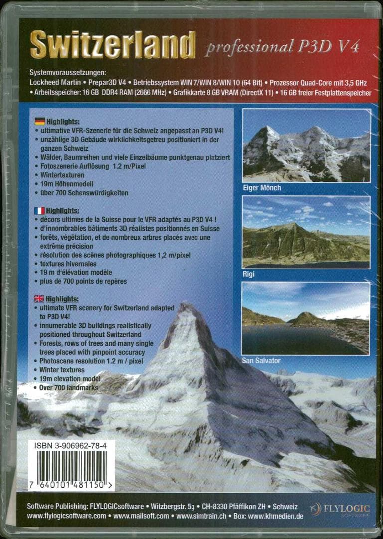 新品 Switzerland professional (P3D V4 V5)