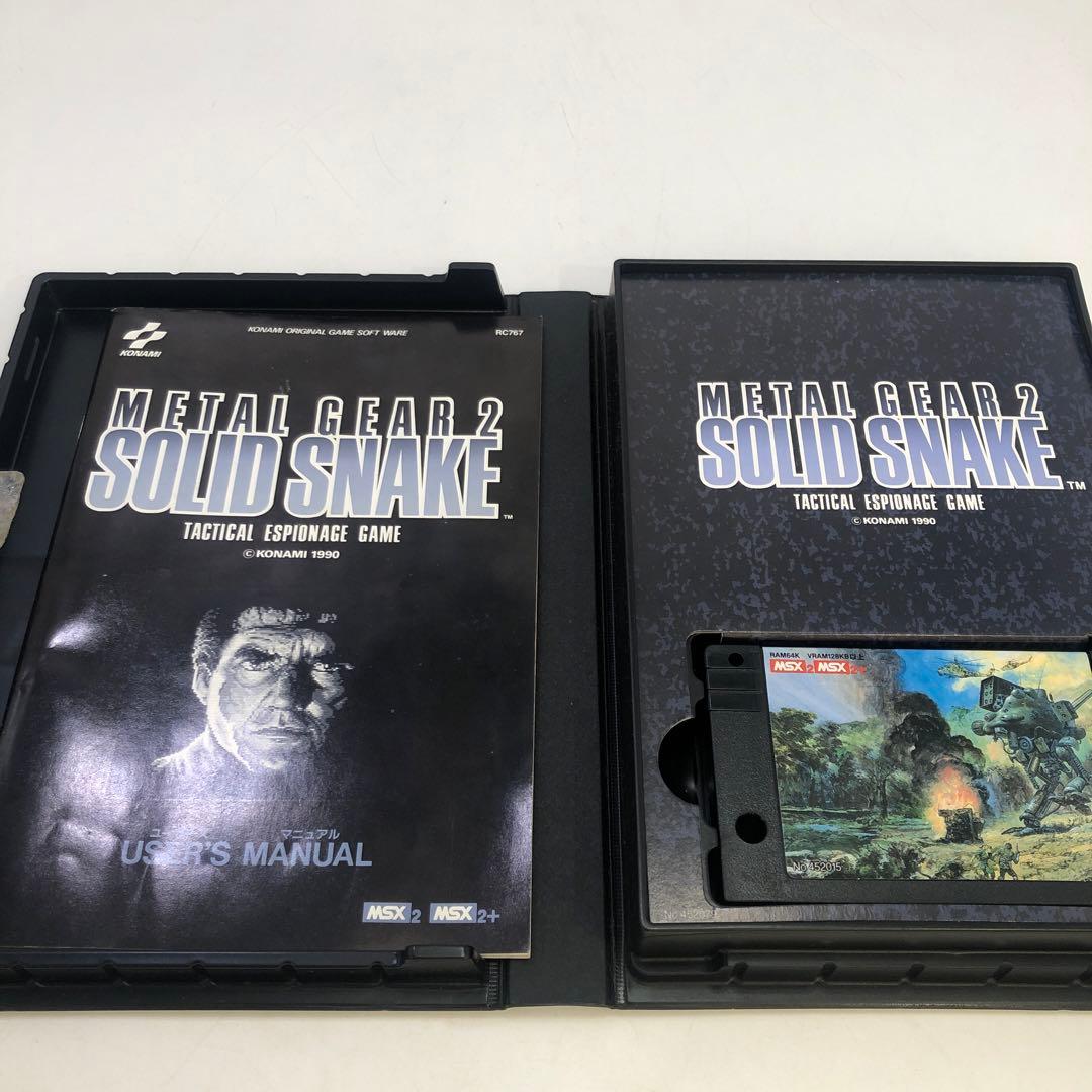 希少 KONAMI メタルギア2 SOLID SNAKE MSX2 MSX2+