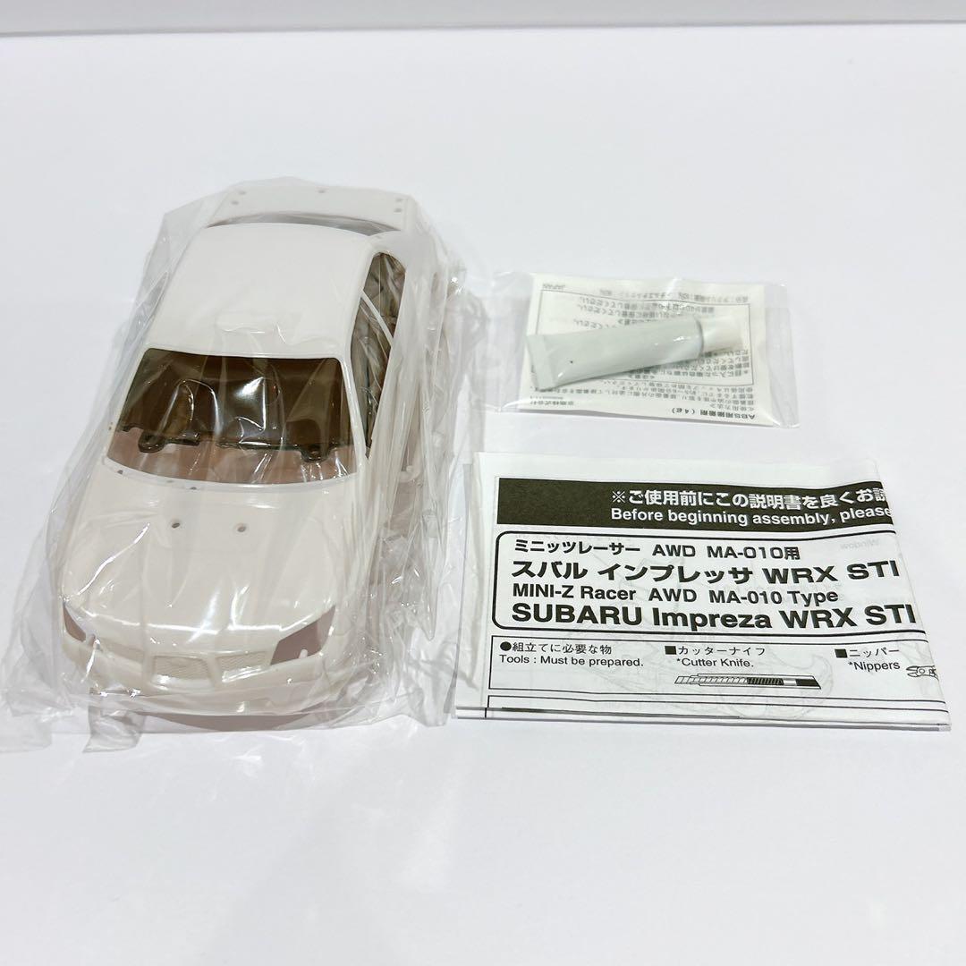 京商ミニッツスバルWRX STI spec C ホワイト　ホワイトボディー