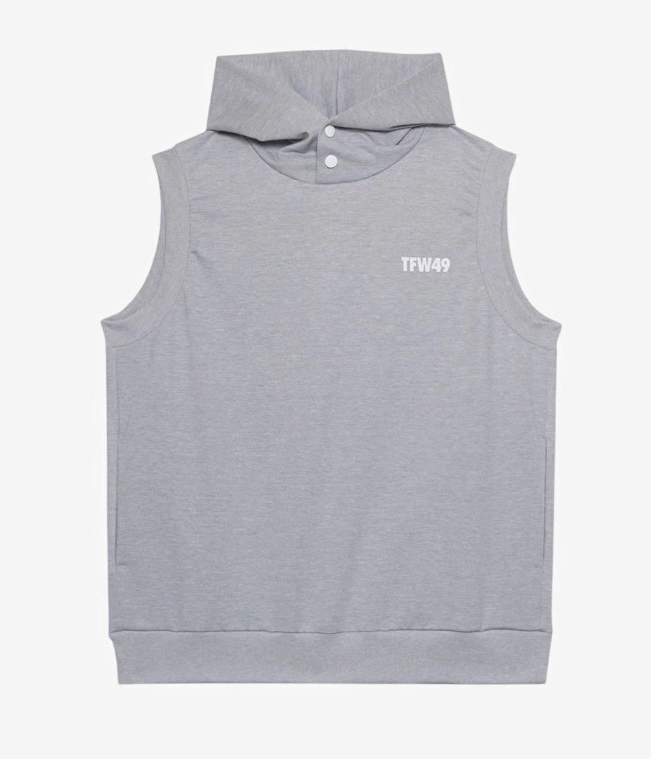 新品タグ付き⭐️TFW49 ⭐️2026FW新作⭐️ ベスト　グレー　フーディ　L