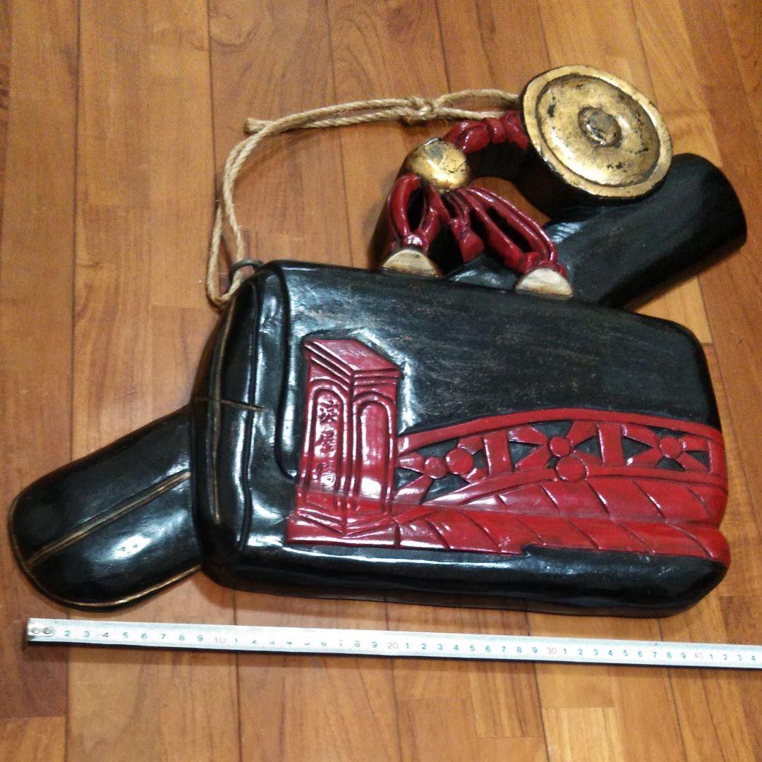 淀屋橋　欄干　木製　オブジェ　インテリア　壁飾り　文化　歴史　土産