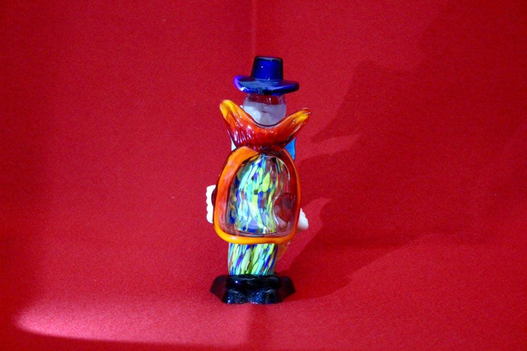 イタリア雑貨・ピエロコレクション【MURANO GLASS 赤の紳士】