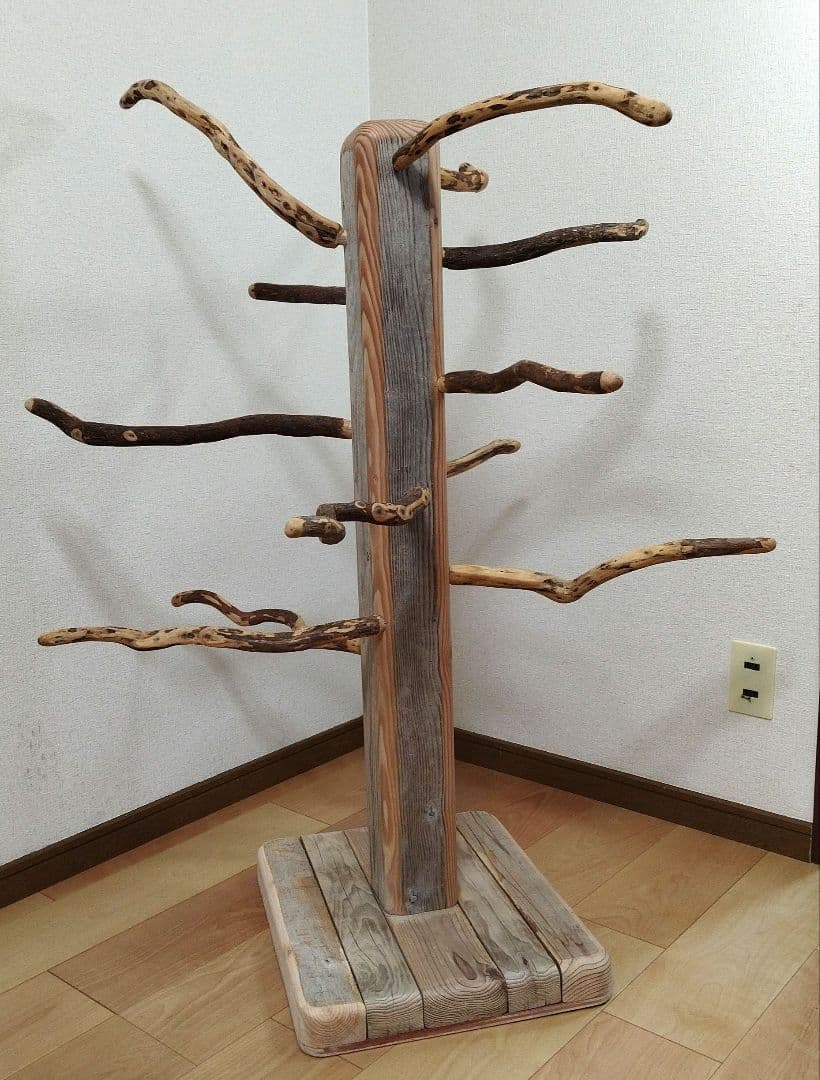 【大型鳥用】くねくね螺旋状♬どっしりバードスタンド