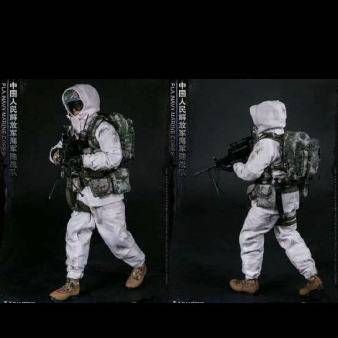 ドンバス冬前線ロシア軍/北朝鮮軍/中国人民解放軍現用スノー迷彩戦闘服上下雪地迷彩