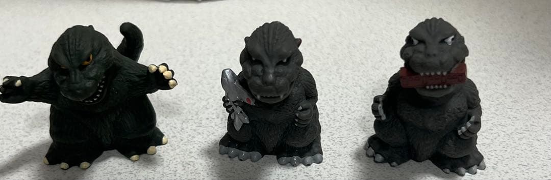 ゴジラ　指人形　怪獣集　東宝　BANDAI