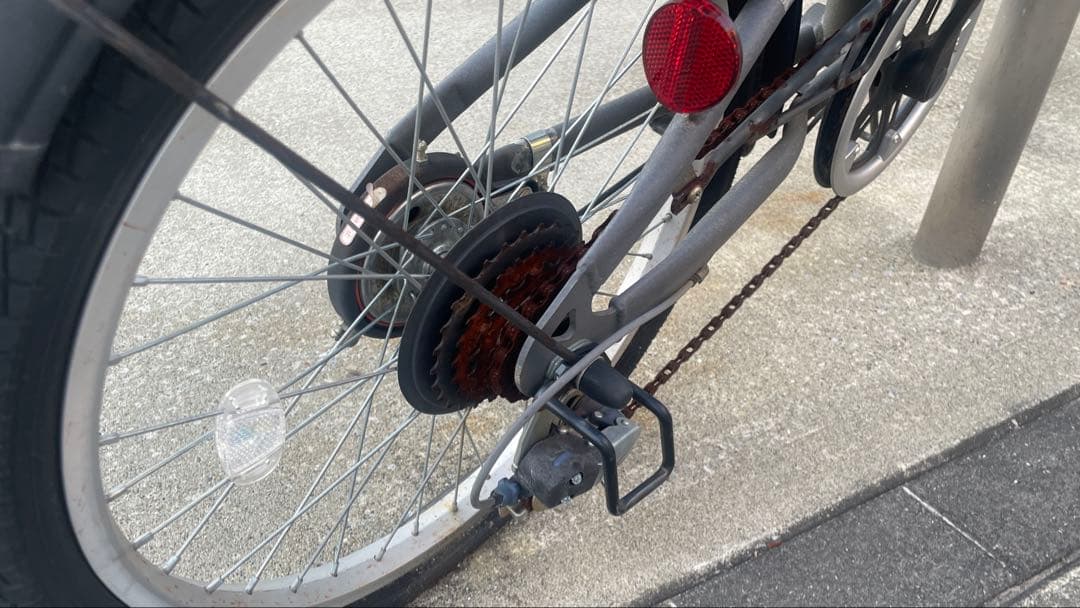 Jeep 折りたたみ自転車 グレー 前面バスケット付き