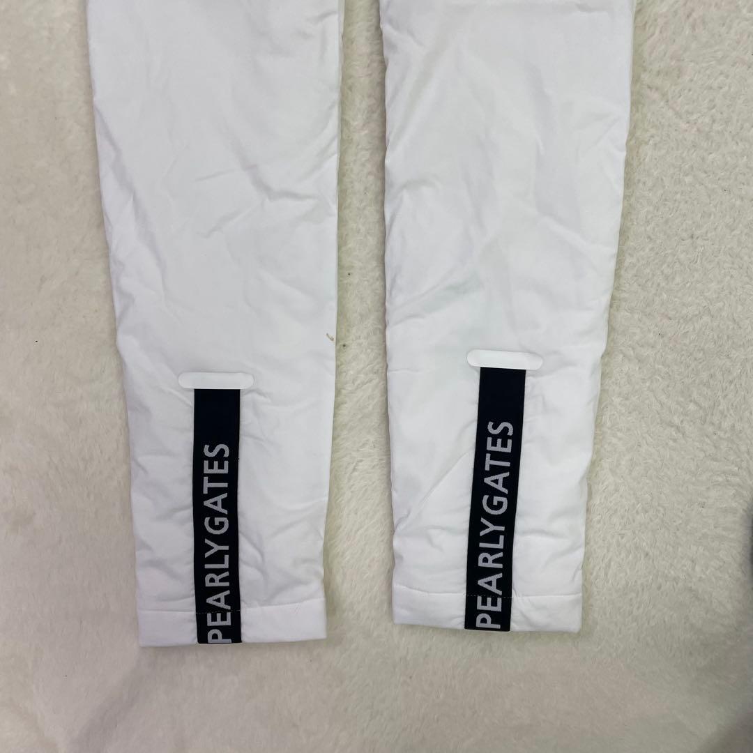 PEARLY GATES ホワイトパンツ PGロゴ　中綿　冬ゴルフ