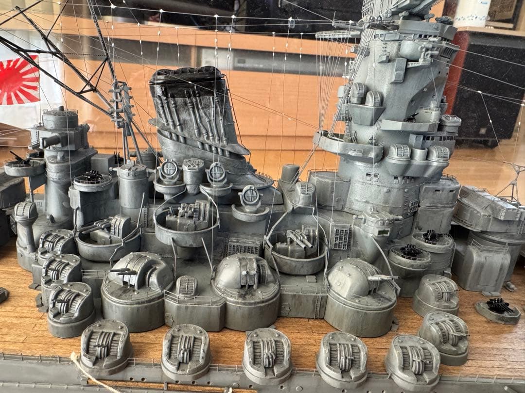戦艦大和モデル 精密1/250 ディアゴスティーニ完成品　ケース付き　即購入不可