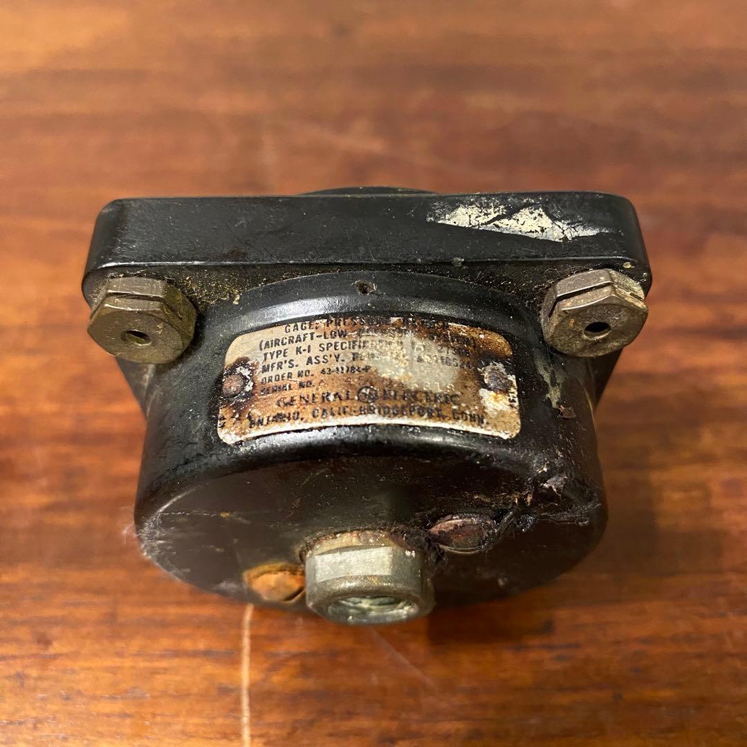 40s 米軍実物 K-1 戦闘機 計器 酸素圧力計 ヴィンテージ WW2