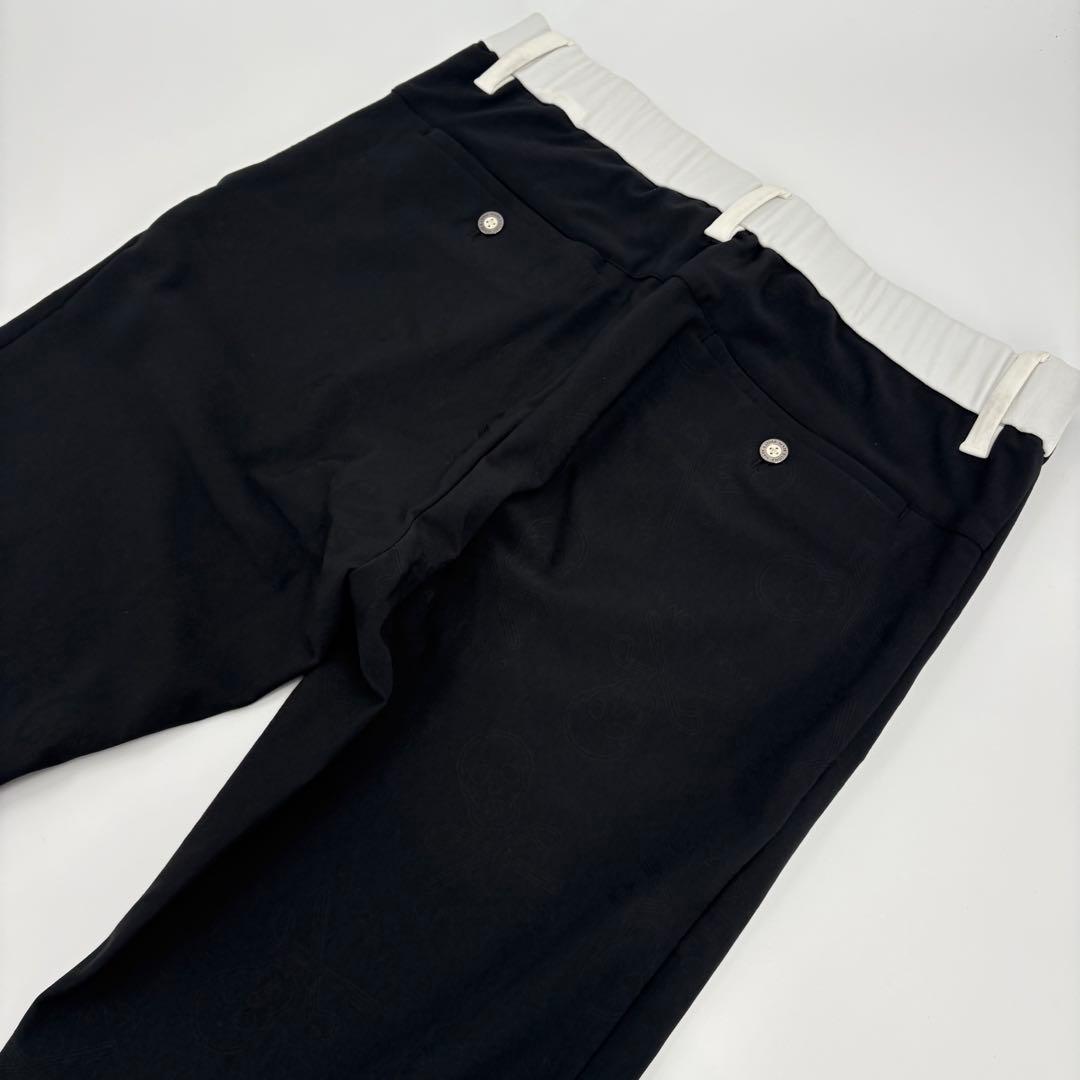 美品　MARK&LONA マークアンドロナ ゴルフパンツ 50(XL) 黒742