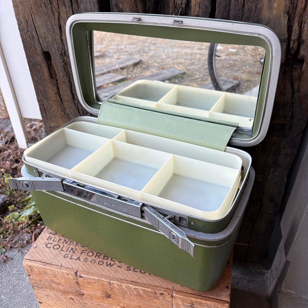 【1960s USA vintage】サムソナイト トレインケース　グリーン