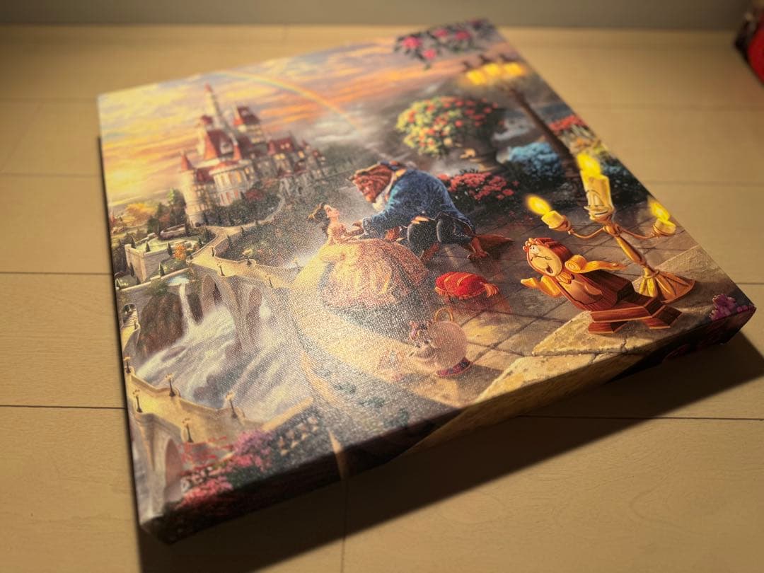 【正規品★カリフォルニアディズニー購入品】 美女と野獣　キャンバスアート