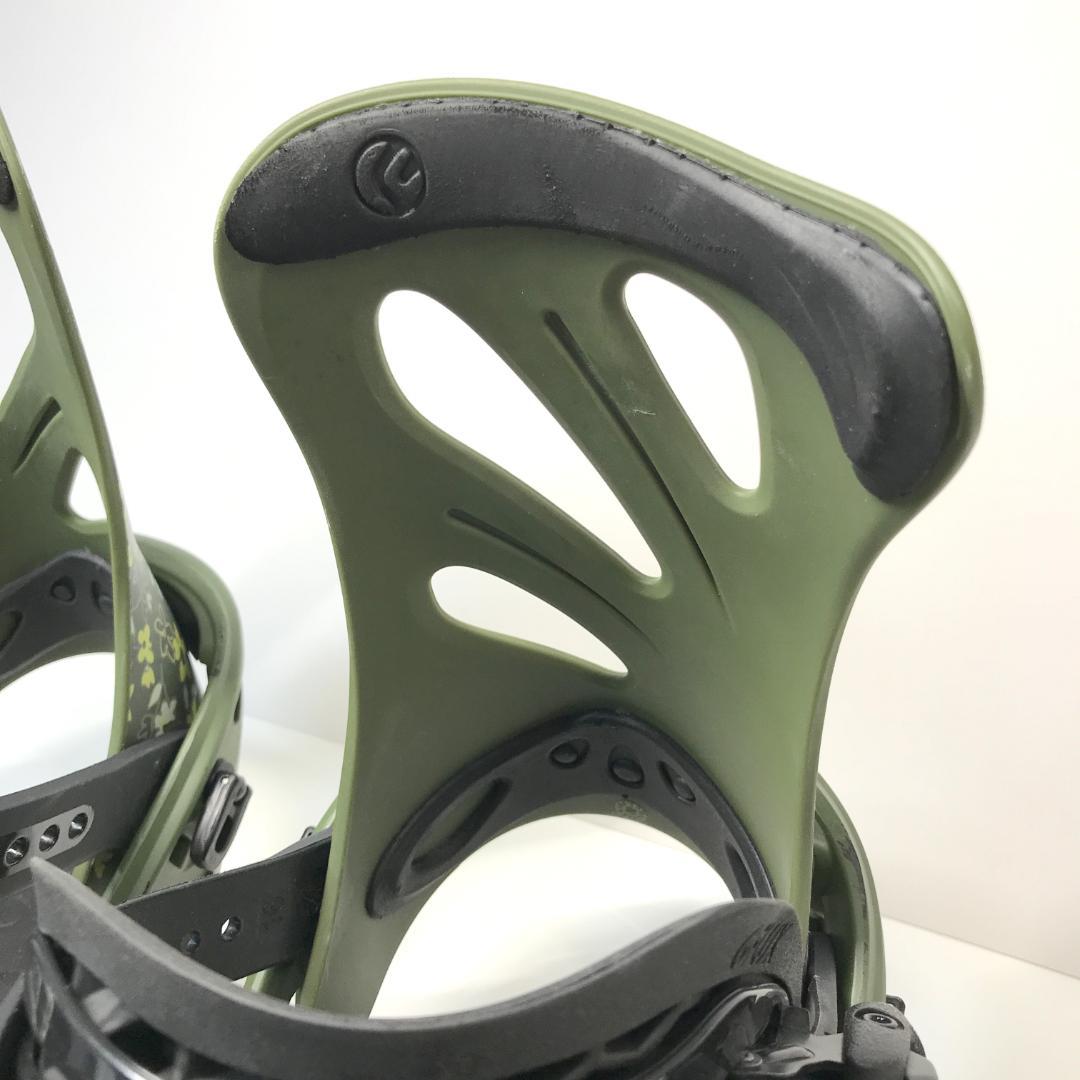 【良品】FLUX GS ビンディング 花柄 オリーブグリーン フラワー S/M