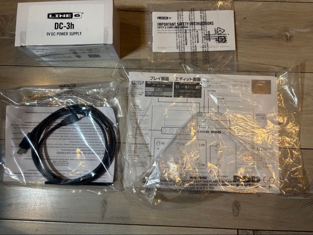 Line6 POD GO 使用頻度少なめのギターエフェクター【箱、付属品付】