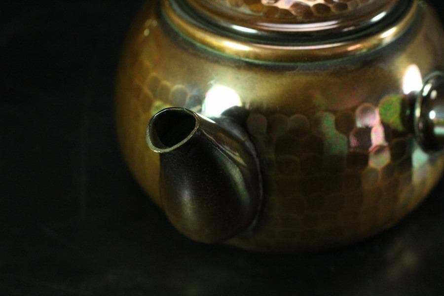 煎茶 銅製 茶器揃 共箱(K-XA866)