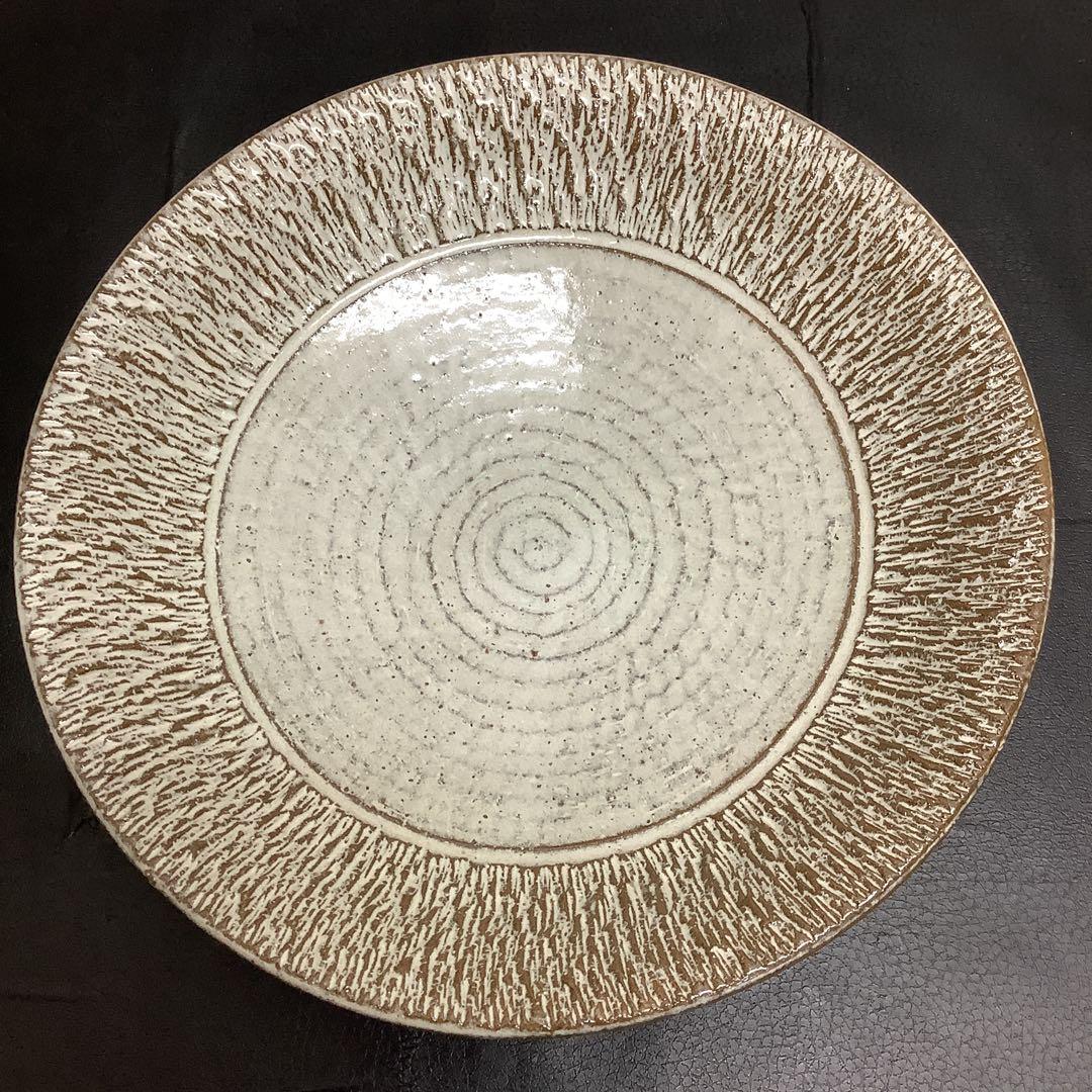 新品　レア　作家　木下栄司　大鉢　陶器　大皿　日本工芸会　コレクション