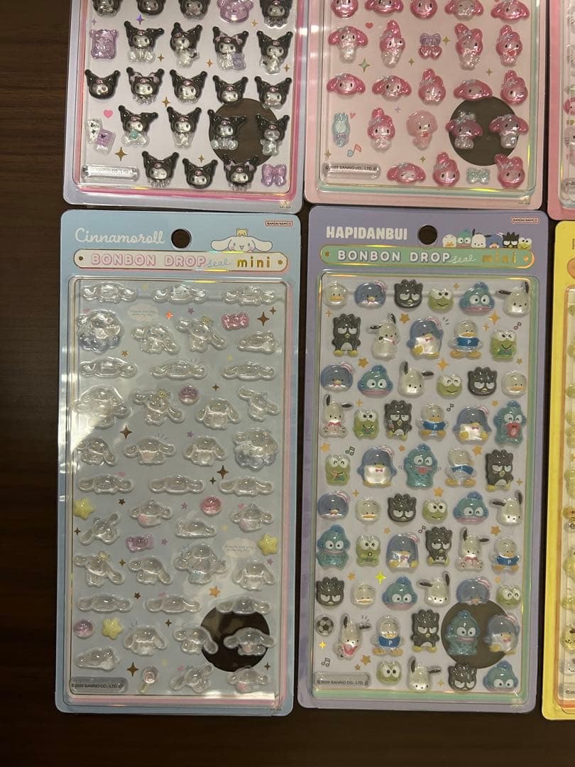 ボンボンドロップシール　サンリオmini 8種コンプセット
