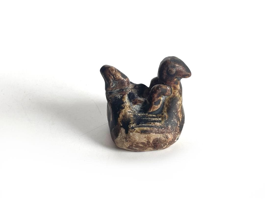 骨董　アンティーク　鳥形玩具　鳥　おもちゃ　土人形　民芸　民藝　人形　宋胡録