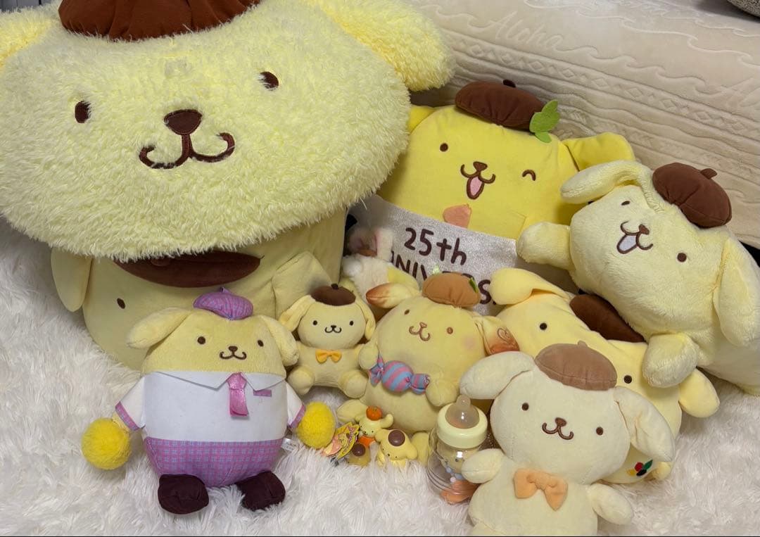 ポムポムプリンまとめ売り　ぬいぐるみ　スツール