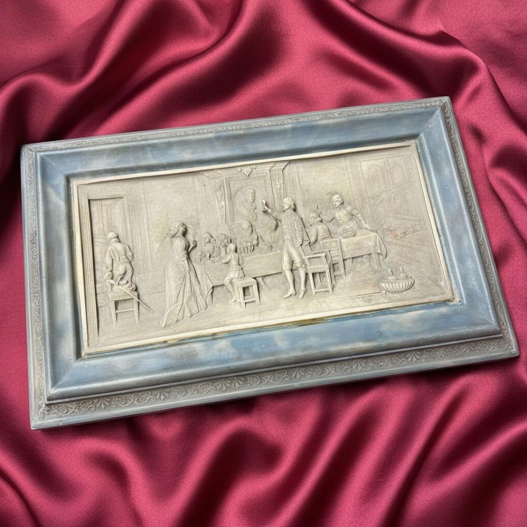 希少 アンティーク調 陶器 ストーンジュエリーボックス ヴィンテージ 北欧