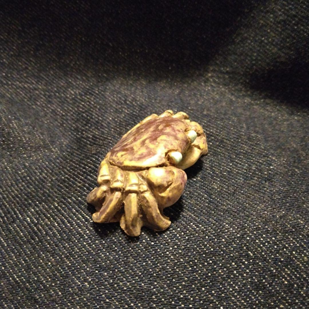 古いカニ　帯留め　二六　楽山　水月焼　着物　骨董