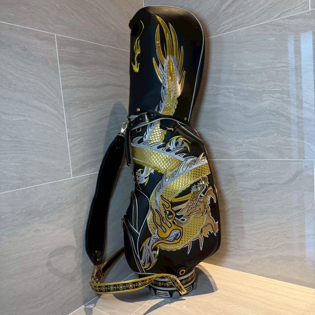激レア　広田ゴルフ　生鉄　龍　キャディバッグ　3点式　9.0型
