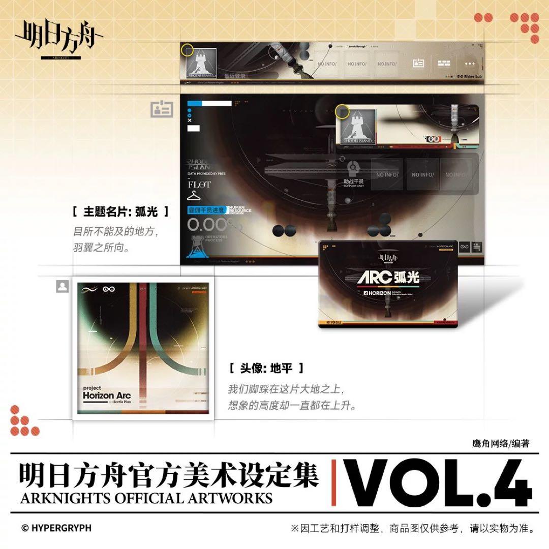 アークナイツ　美術設定集　Vol.4　未開封　コレクターズエディション　明日方舟