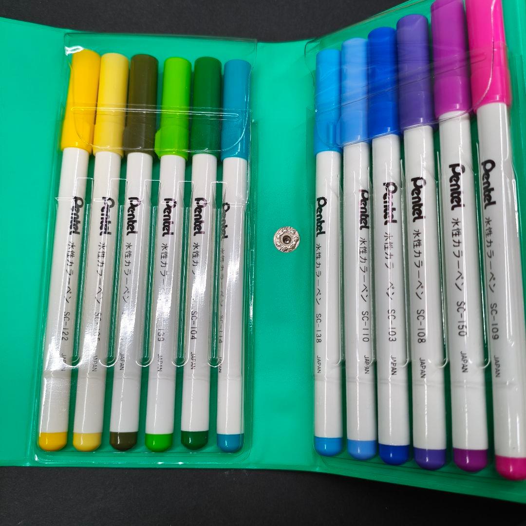 ぺんてる SC-24 水性カラーペン ペン回し 廃番 廃盤