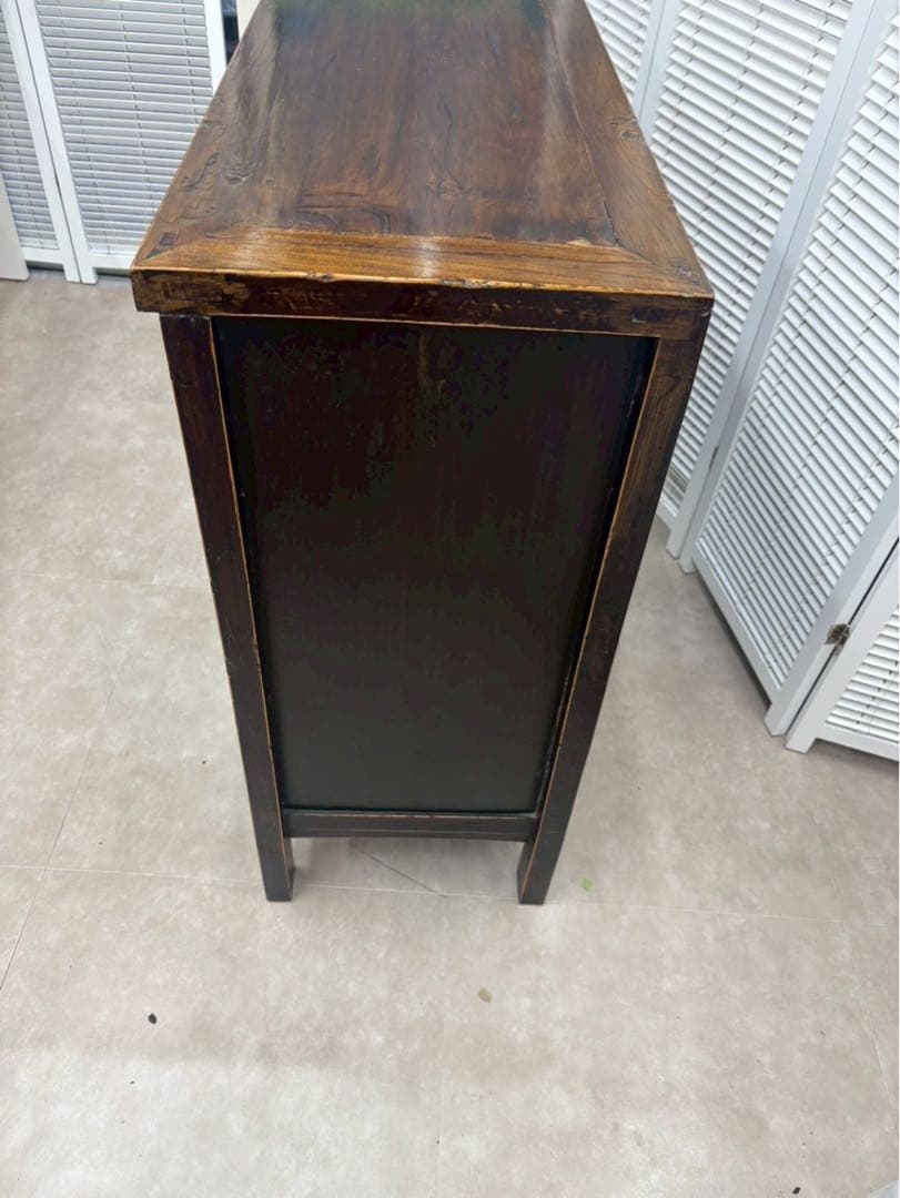 中国　香港家具　アンティークキャビネット