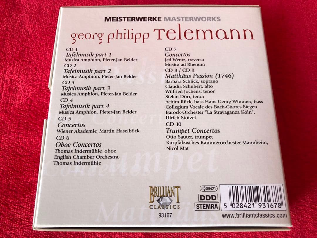 クラシック TELEMANN MASTERWORKS