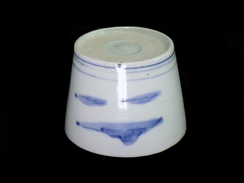 古伊万里　染付　若松に霞の図　蕎麦猪口　C362AS-fbqs