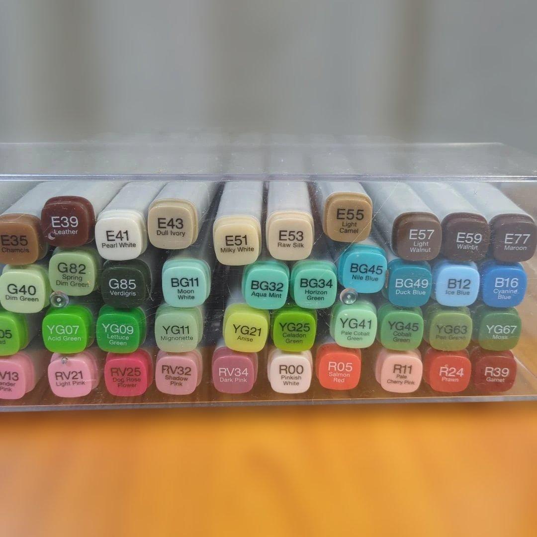 コピック クラシックの72色Cセット 淡い色が含まれるセット。新品未開封品