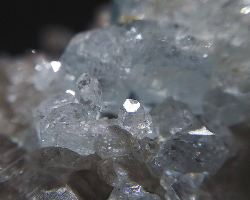 334 宝石質 クラスター アクアマリン スモーキークォーツ トルマリン