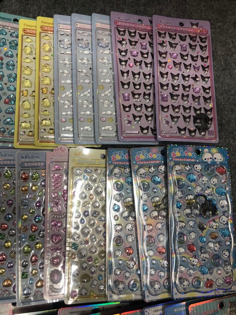 引退品　ボンボンドロップシール　59点　まとめ売り　サンリオ