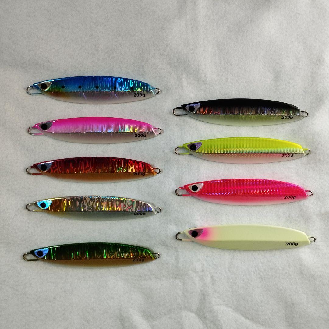 ８本 セット 180g 組合せ自由 メタルジグ TGベイト 形状 高比重