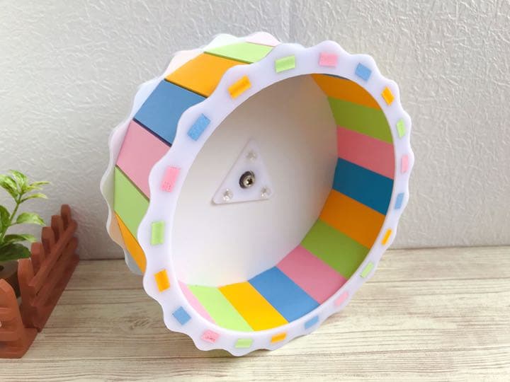 ハムスター ネズミ 小動物用二階建て飼育ケージセット ハウス家巣箱三色(ピンク)