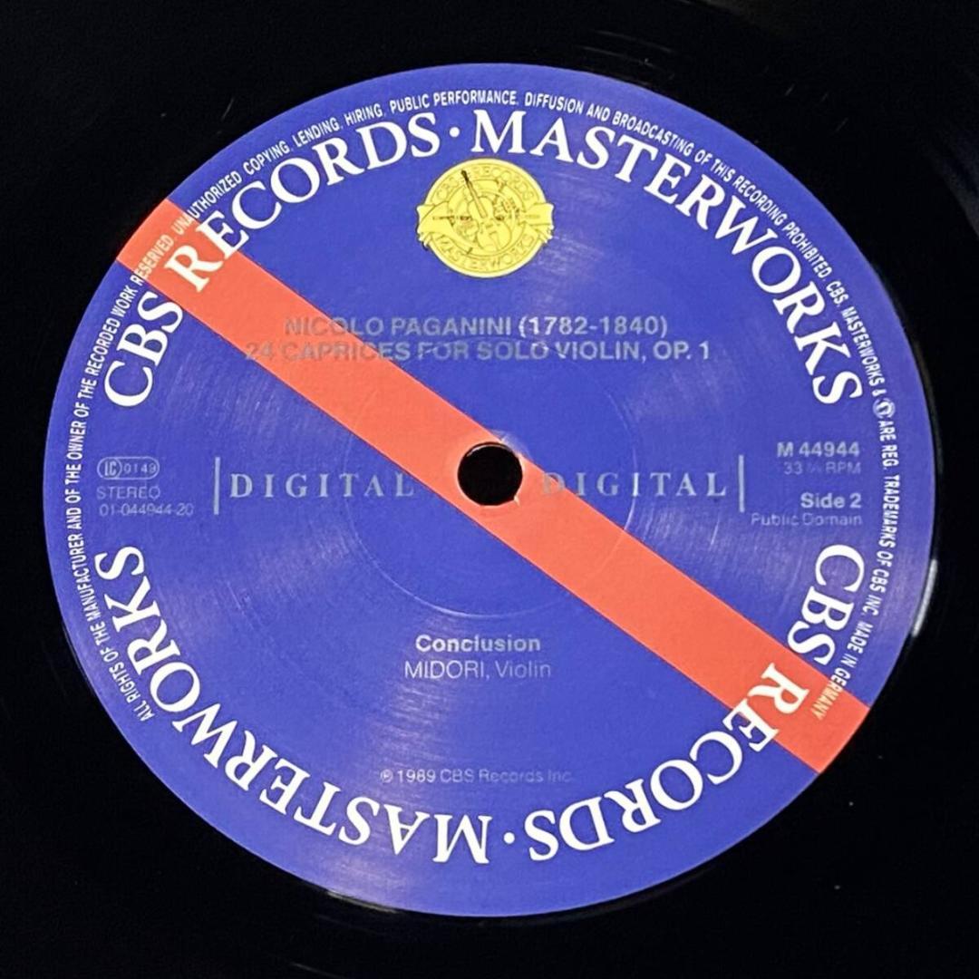 ★極レア！超美品【独CBS/デジタル】五嶋みどり『24のカプリース』