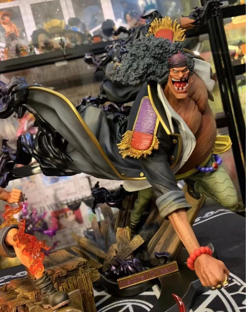 ワンピース エース vs 黒ひげ ガレージキット ガレキ スタチュー①