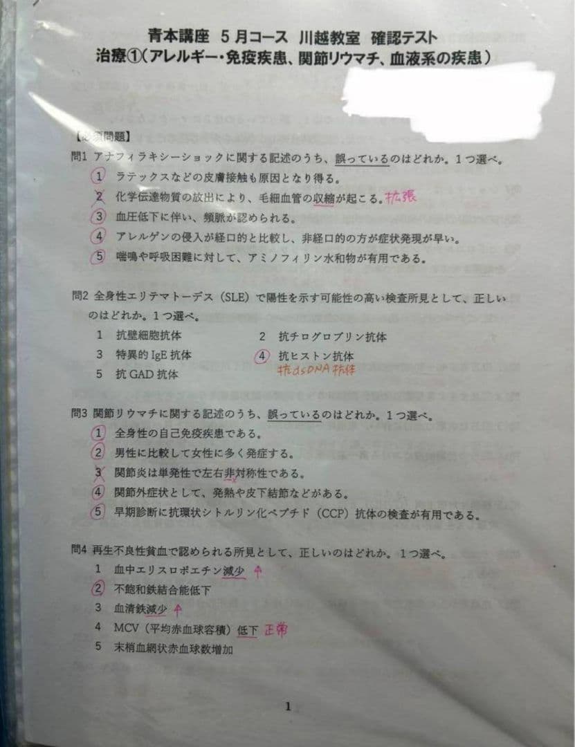 薬ゼミ資料一式まとめ売りセット 第108回薬剤師国家試験対策 薬学ゼミナール★3