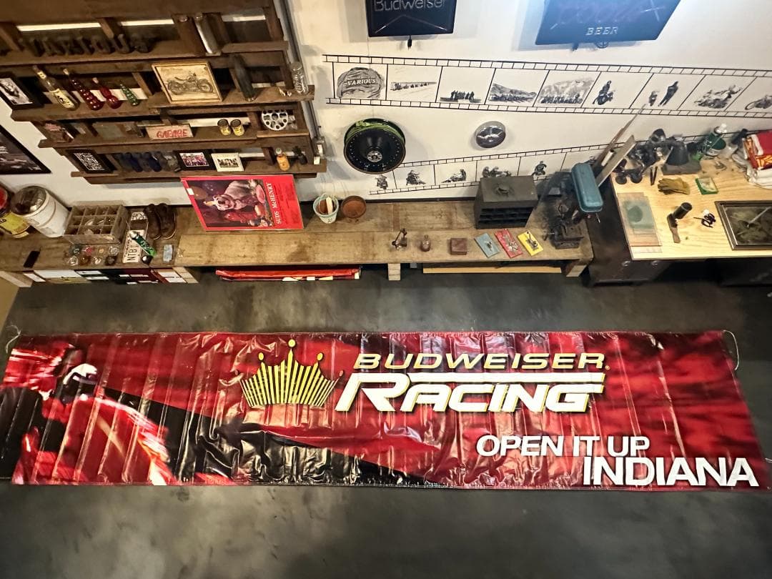 【超巨大 約9.7m】NASCAR BudweiserRacing バナー非売品