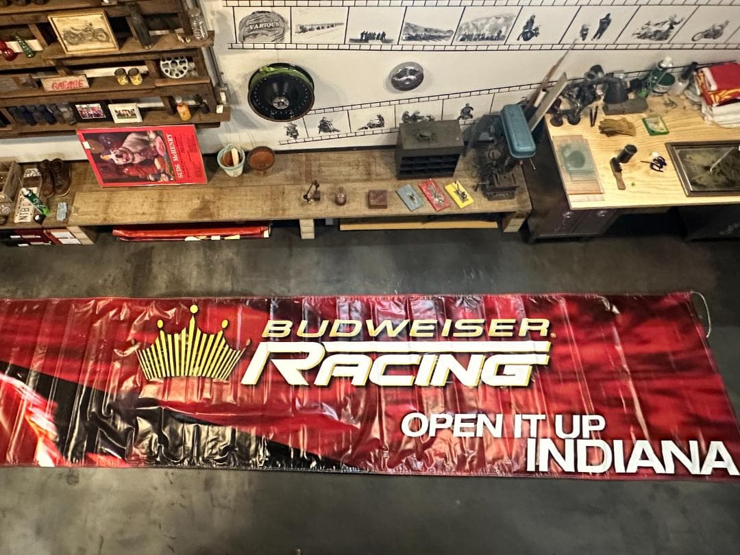 【超巨大 約9.7m】NASCAR BudweiserRacing バナー非売品