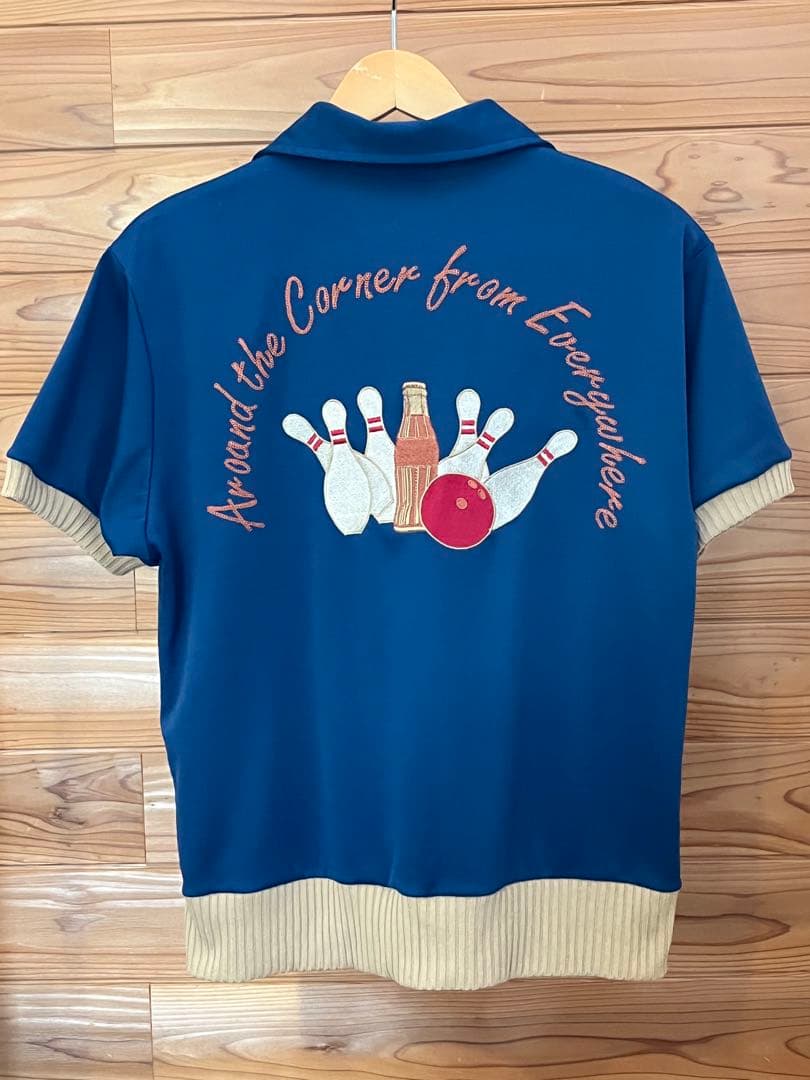 90's ia コカコーラ ジョージア ボーリングシャツ M