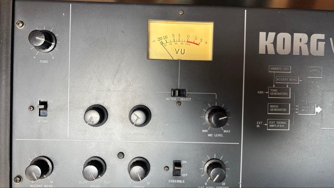 KORG VC-10 ボコーダー　通電ジャンク品