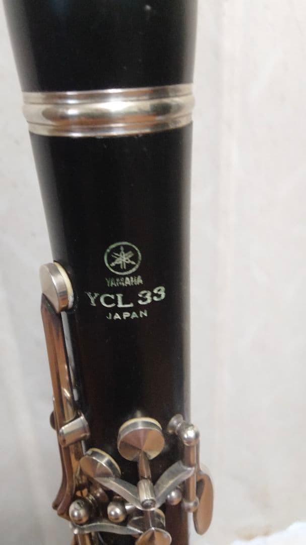 クラリネットBb Yamaha CL33　天然木グラナディラ　ケース新