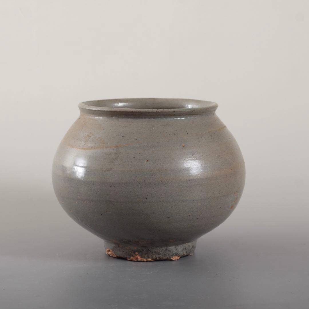 李朝 前期 堅手 壺 朝鮮美術 古美術 古道具 アンティーク