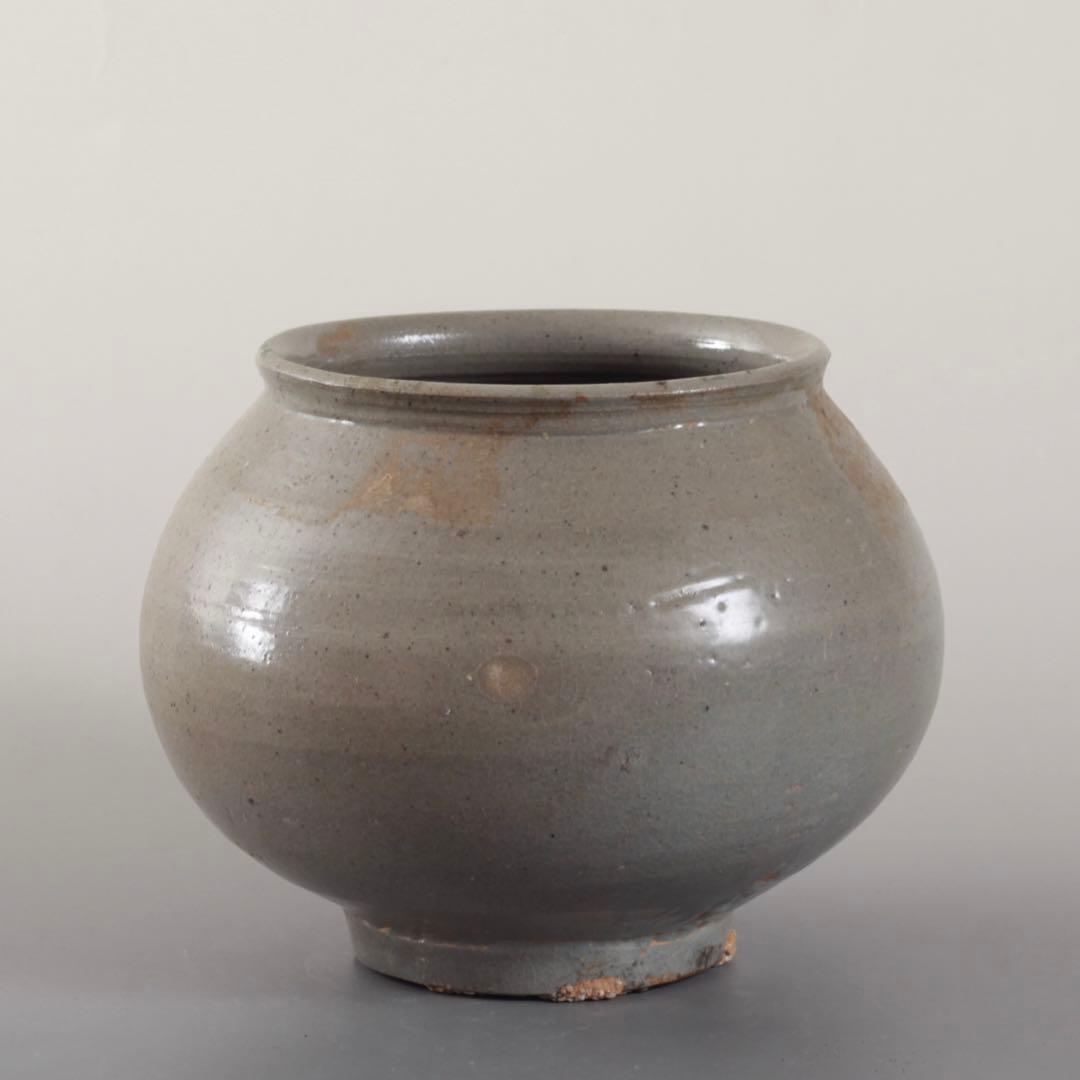 李朝 前期 堅手 壺 朝鮮美術 古美術 古道具 アンティーク