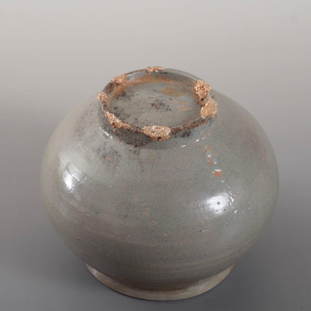 李朝 前期 堅手 壺 朝鮮美術 古美術 古道具 アンティーク