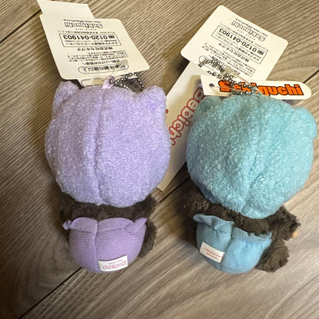 モンチッチ あにまる ベビチッチ クマ　ネコキーチェーンセット