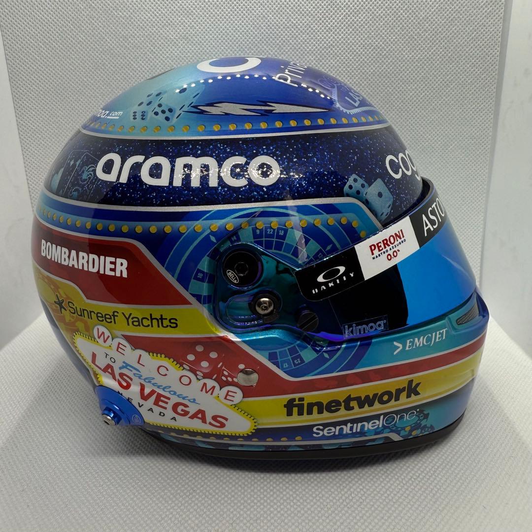 1/2 ヘルメット アストンマーチンF1 F.アロンソ 2023年ラスベガスGP